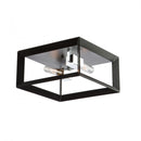 ac10063bc - flush mount Black & Chrome - www.donslighthouse.ca