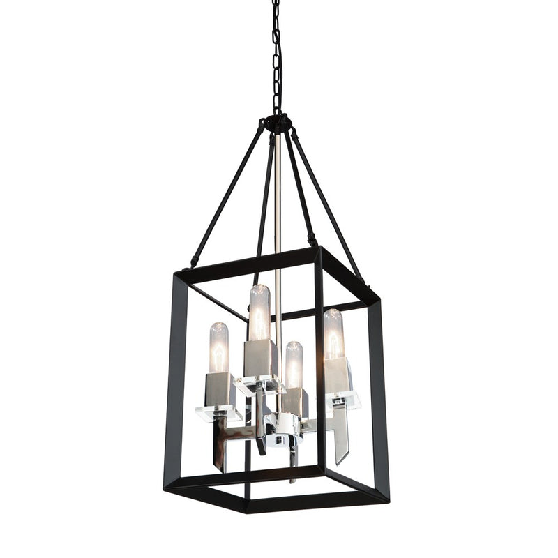 ac10064bc - mini chandelier Black & Chrome - www.donslighthouse.ca