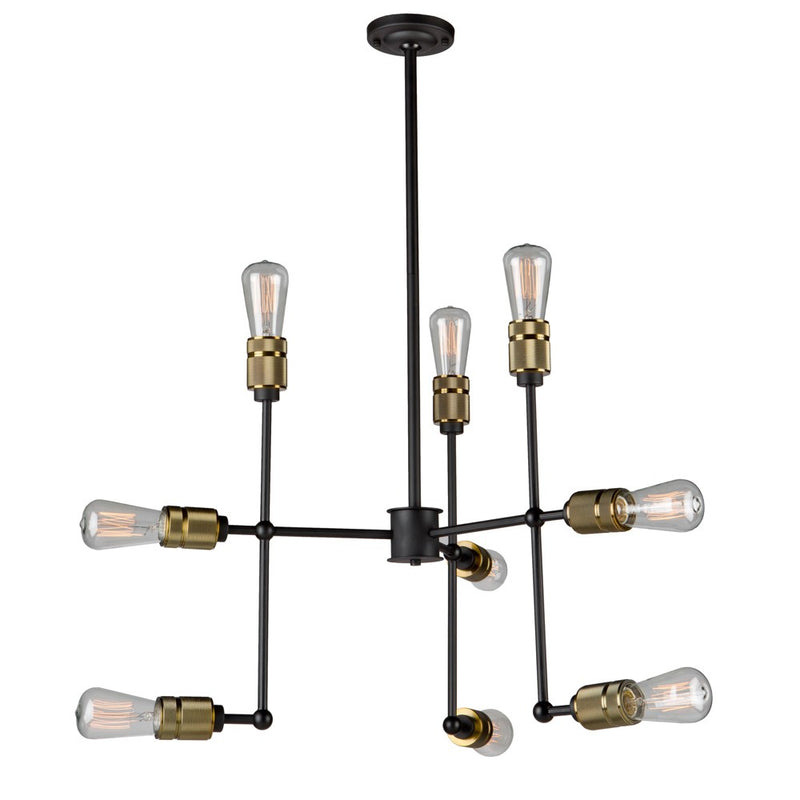 ac10589vb - linear chandelier Vintage Brass - www.donslighthouse.ca