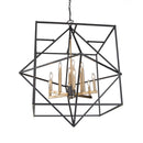 ac11202 - chandelier multi tier Matte Black & Harvest Brass - www.donslighthouse.ca