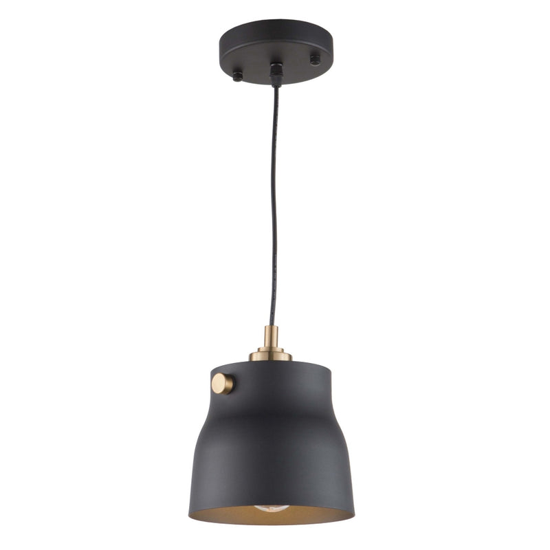 ac11361vb - mini pendant Matte Black & Harvest Brass - www.donslighthouse.ca