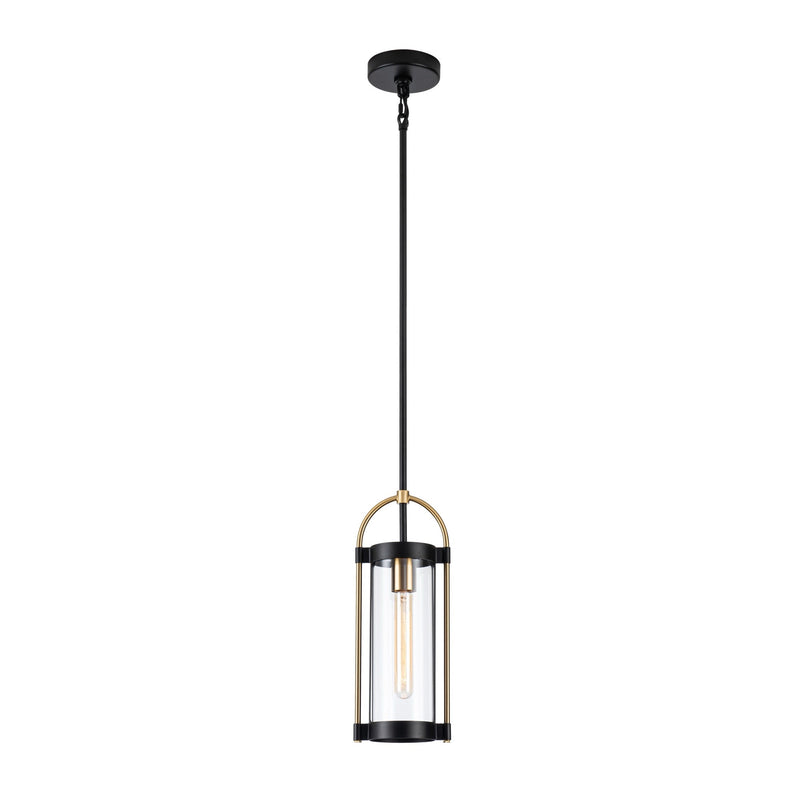 AC11511BB - Bonita Collection 1-Light Pendant Black and Brushed Brass - www.donslighthouse.com