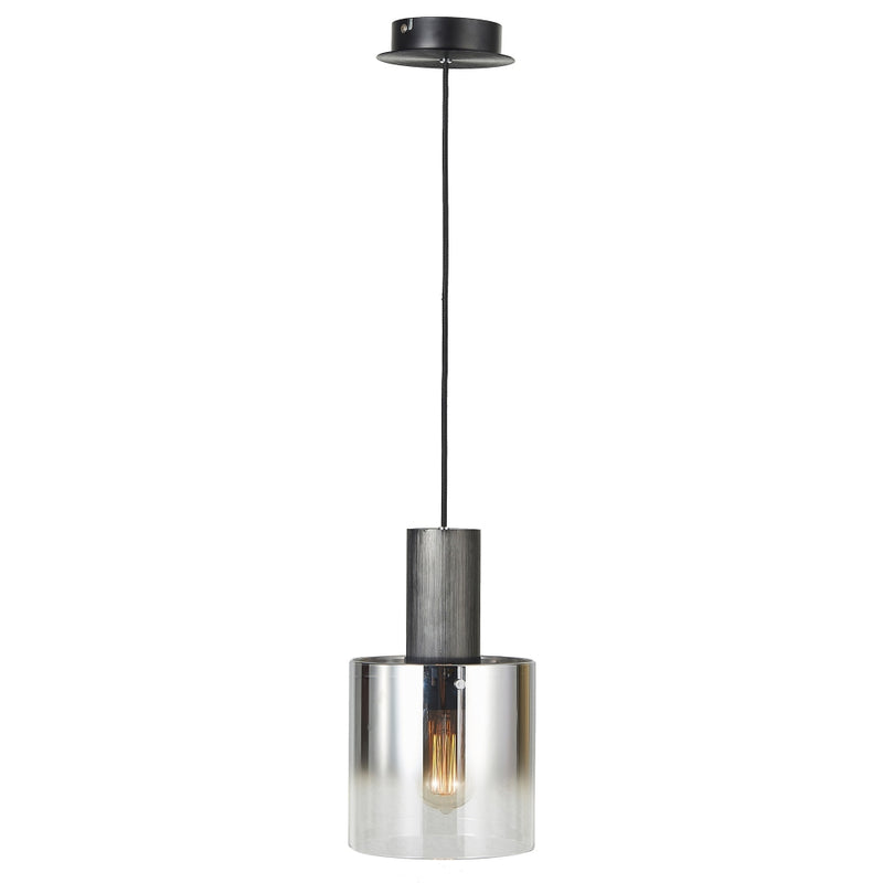 ac11520sm - mini pendant Satin Black & Smoke Glass - www.donslighthouse.ca