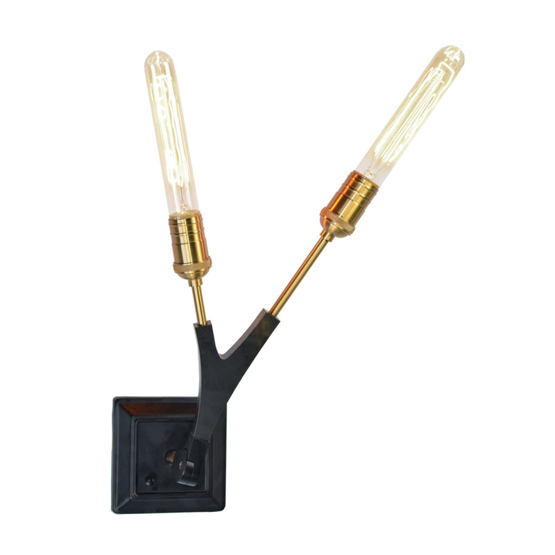 ac11532 - wall light Black & Harvest Brass - www.donslighthouse.ca