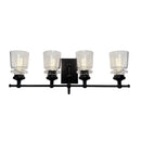 ac11594bk - vanity 4 light Black - www.donslighthouse.ca