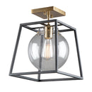 ac11600vb - semi flush Black & Harvest Brass - www.donslighthouse.ca