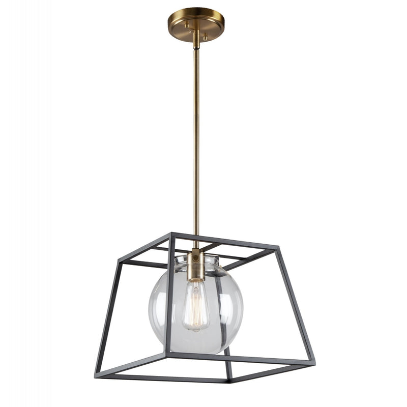 ac11601vb - pendant Black & Harvest Brass - www.donslighthouse.ca