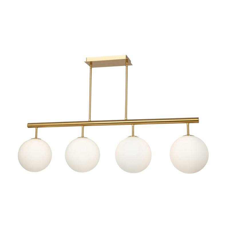 AC11764BR - Aurelia Collection 4-Light Island/Pool Table Brass - www.donslighthouse.com