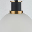 Gem Collection 1-Light Pendant with White Glass - AC11870WH