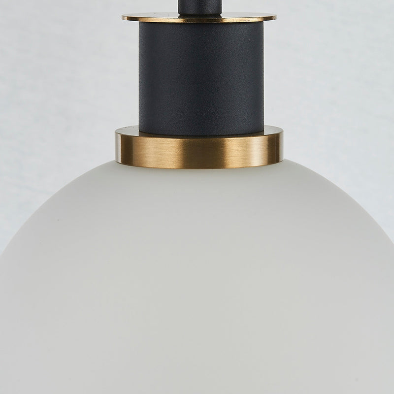 Gem Collection 1-Light Pendant with White Glass - AC11870WH