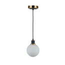 Gem Collection 1-Light Pendant with White Glass - AC11870WH