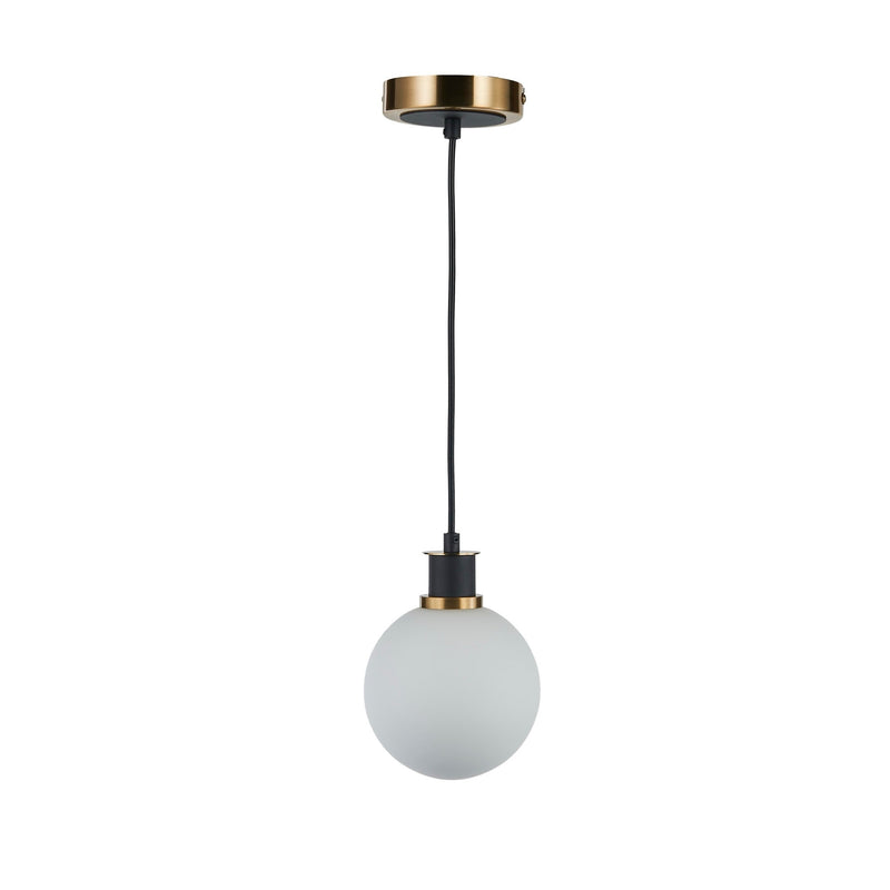 Gem Collection 1-Light Pendant with White Glass - AC11870WH