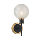 AC11871SW - Gem Collection 1-Light Sconce Black and Brushed Brass - www.donslighthouse.com