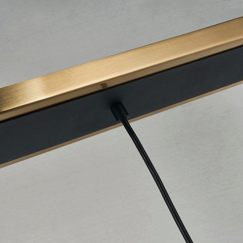 Gem Collection 4-Light Island/Pool Table with Amber Glass - AC11874AM