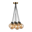 Gem Collection 7-Light Pendant with Amber Glass - AC11877AM