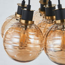 Gem Collection 7-Light Pendant with Amber Glass - AC11877AM