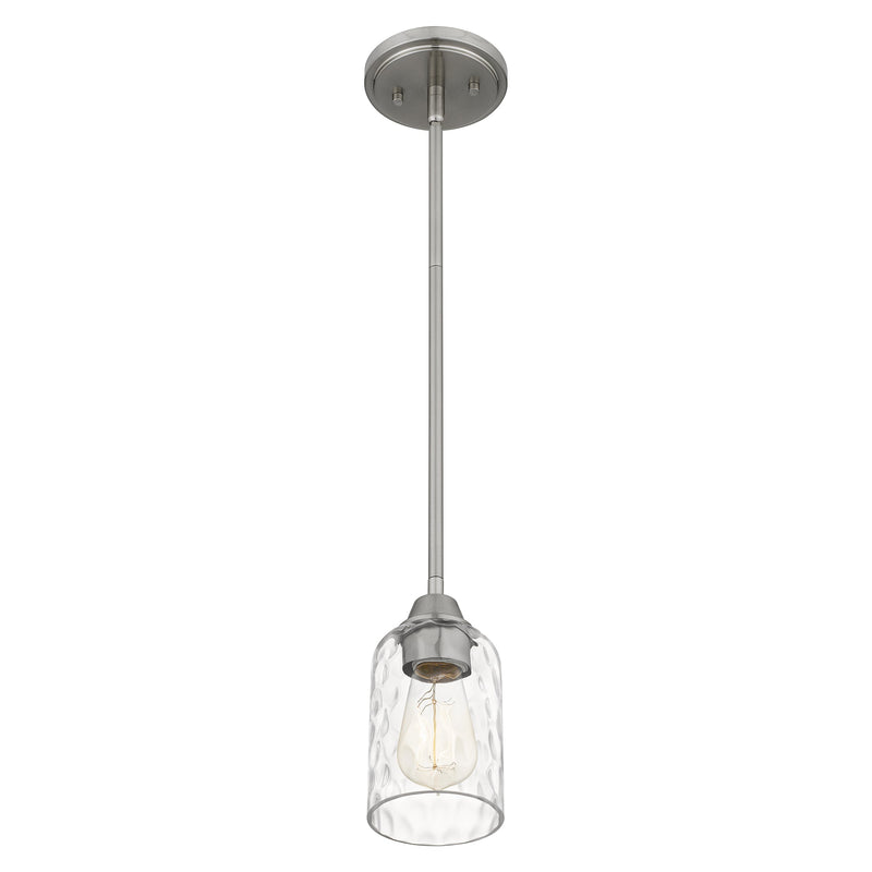 Acacia - 1lt Mini Pendant Brushed Nickel - ACA1504BN