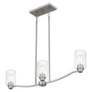 Acacia - 3lt Linear Chandelier Brushed Nickel - ACA335BN