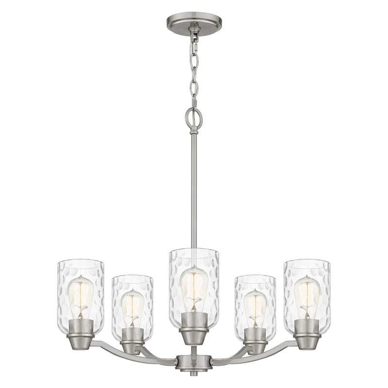 Acacia - 5lt Chandelier Brushed Nickel - ACA5024BN