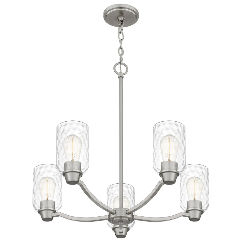 Acacia - 5lt Chandelier Brushed Nickel - ACA5024BN