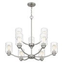 Acacia - 9lt  Multi-Tier Chandelier Brushed Nickel - ACA5029BN