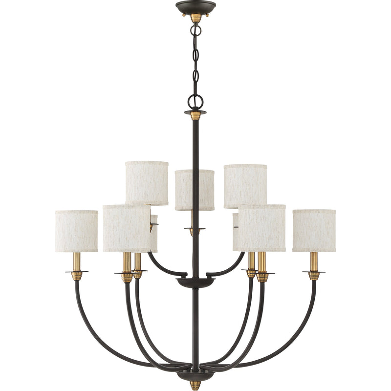 Audley - 9lt Multi-Tier Chandelier Old Bronze - ADY5009OZ