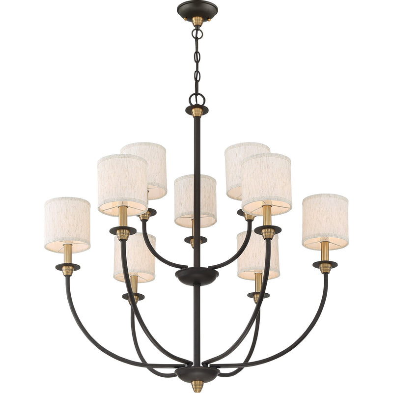 Audley - 9lt Multi-Tier Chandelier Old Bronze - ADY5009OZ