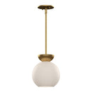 pd59708-bg-op - mini pendant Brushed Gold/Opal Glass - www.donslighthouse.ca