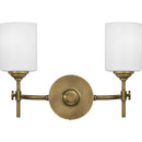 Aria - Bath 2 light weathered brass - ARI8615WS