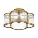 Aster - Semi flush 4 lights weathered brass - ASR1715WS