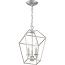 Aviary -  3lt mini chandelier brushed nickel - AVY5203BN
