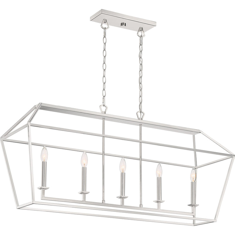 avy542pk - linear chandelier Polished Nickel - www.donslighthouse.ca