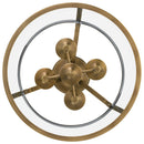 Barlow - Semi-flush mount 4 light weathered brass - BAW1716WS