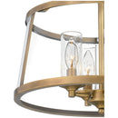 Barlow - Semi-flush mount 4 light weathered brass - BAW1716WS