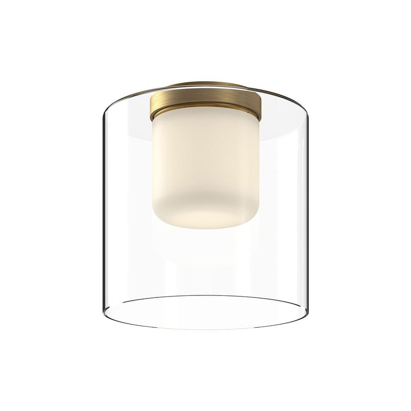 fm53509-bg-cl - flush mount Brushed Gold/Clear Glass - www.donslighthouse.ca