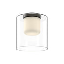 fm53509-bk-cl - flush mount Black/Clear Glass - www.donslighthouse.ca