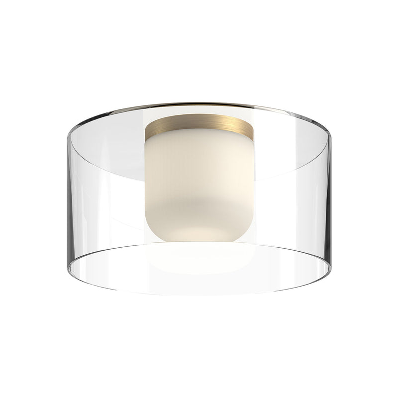 fm53512-bg-cl - flush mount Brushed Gold/Clear Glass - www.donslighthouse.ca