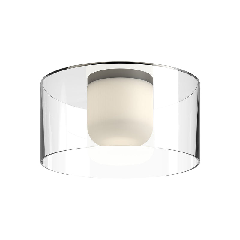 fm53512-bk-cl - flush mount Black/Clear Glass - www.donslighthouse.ca