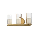vl53519-bg-cl - vanity 3 light Brushed Gold/Clear Glass - www.donslighthouse.ca