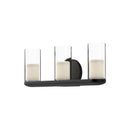 vl53519-bk-cl - vanity 3 light Black/Clear Glass - www.donslighthouse.ca