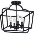 Blanche - Semi-flush mount 4 light matte black - BLA1714MBK