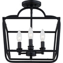 Blanche - Semi-flush mount 4 light matte black - BLA1714MBK