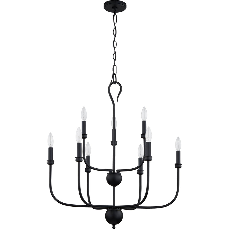 Blanche - Chandelier 9 light matte black - BLA5027MBK