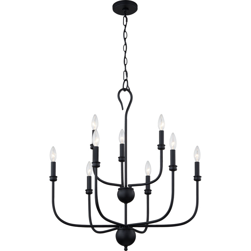 Blanche - Chandelier 9 light matte black - BLA5027MBK