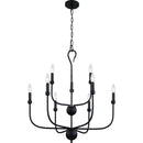 Blanche - Chandelier 9 light matte black - BLA5027MBK