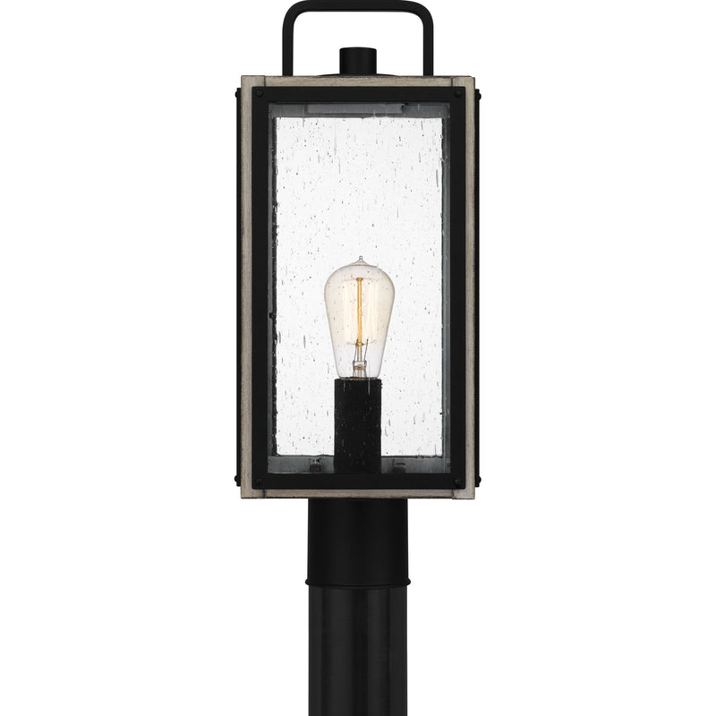 Bramshaw - Outdoor post 1 light matte black - BRAM9007MBK