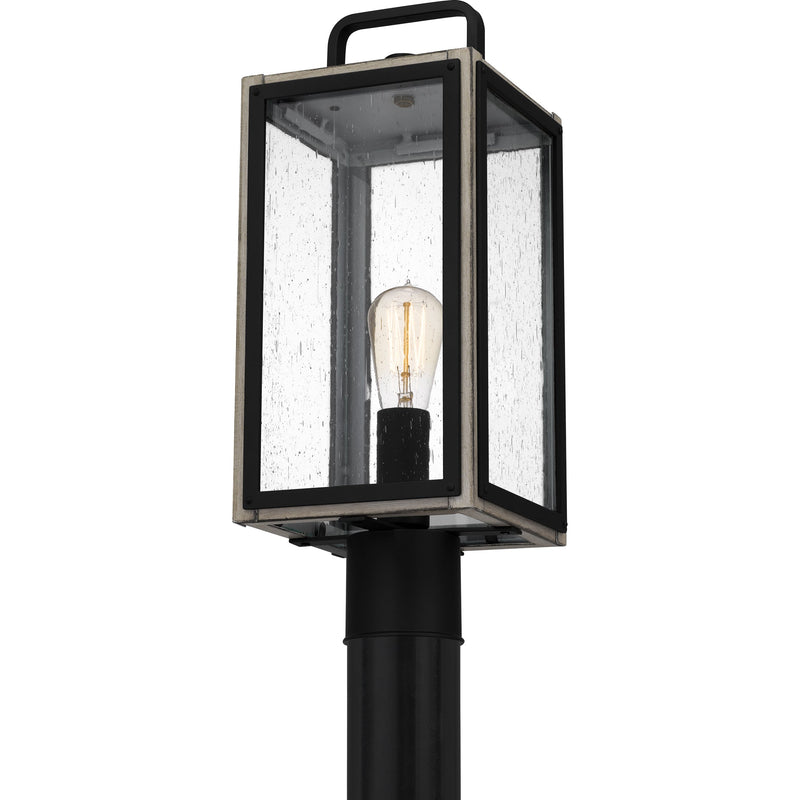 Bramshaw - Outdoor post 1 light matte black - BRAM9007MBK