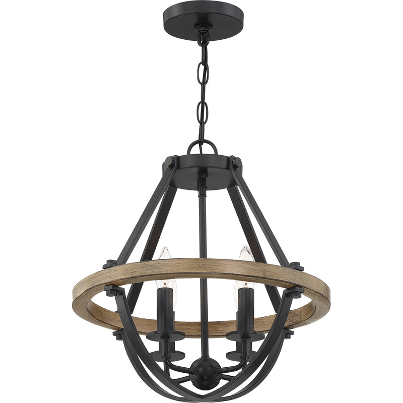 Bartlett - Pendant 4 light earth black - BRL2816EK