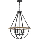 Bartlett - Pendant 4 light earth black - BRL2823EK