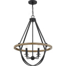 Bartlett - Pendant 4 light earth black - BRL2823EK